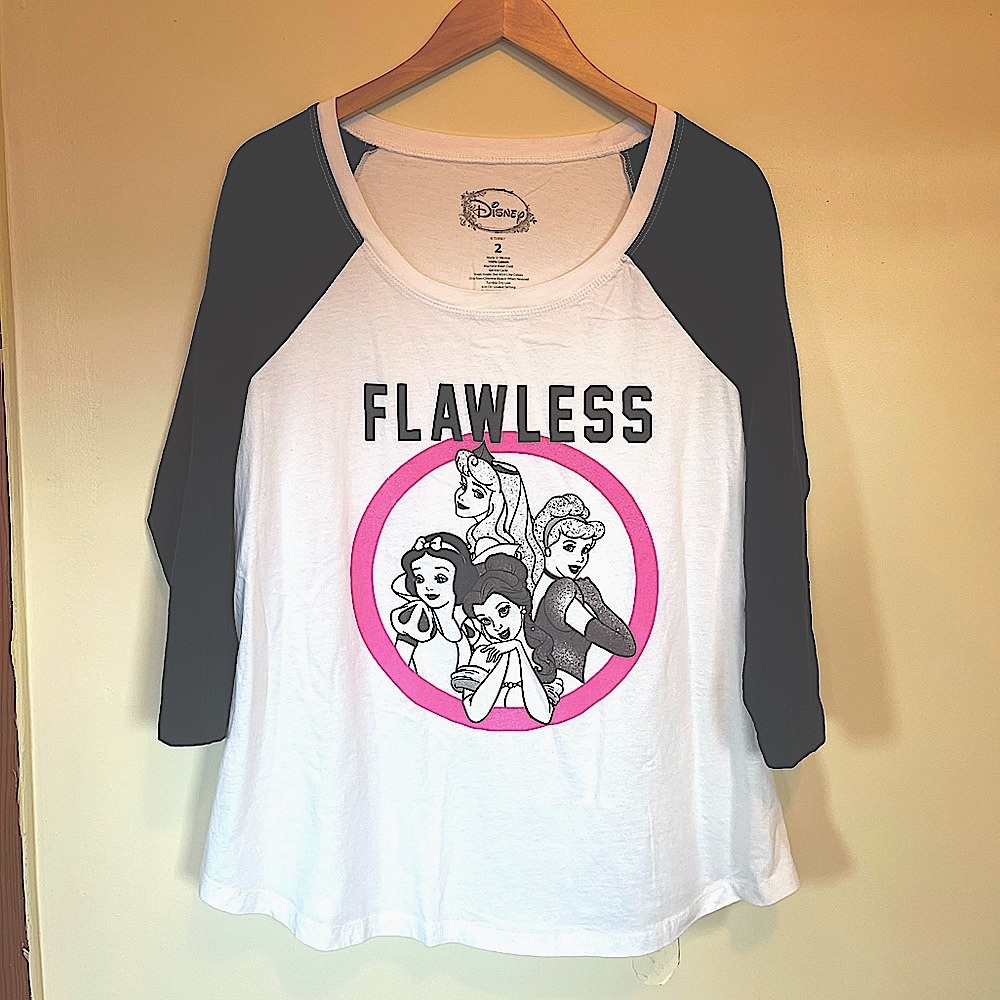 Official Disney “Flawless” 3/4 Sleeve Tee